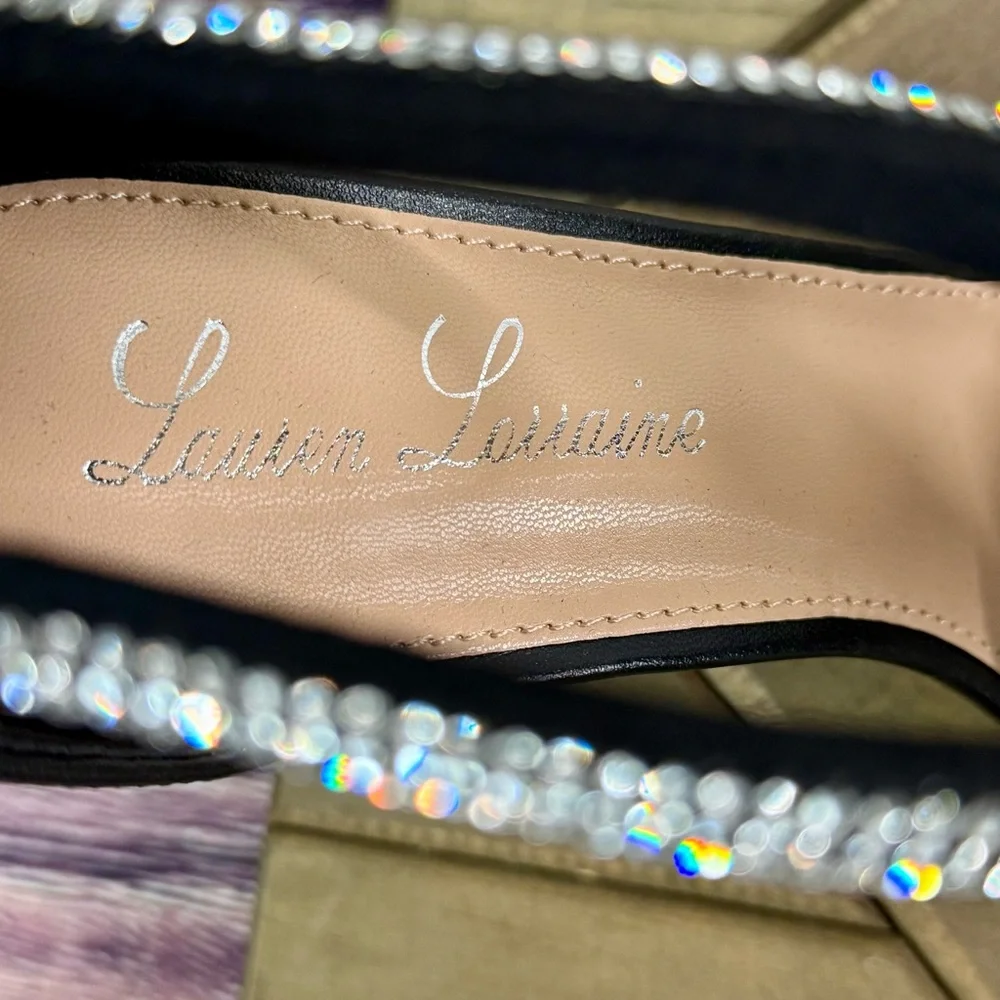 Lauren Lorraine‎ Black and Silver Heels NIB